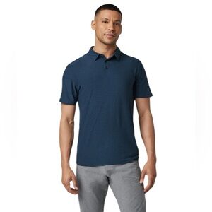 Vuori Strato Tech Polo Navy Heather Blue XL V188